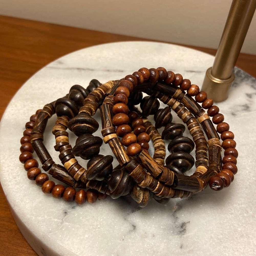 Wooden wrap bracelet